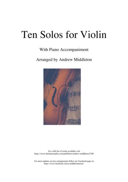 Ten Romantic Solos For Violin And Piano By Various Digital Sheet Music For Download And Print