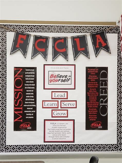 Fccla Bulletin Board Home Economics Classroom High School Classroom