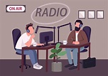Radio talk show show 1632526 Vector Art at Vecteezy
