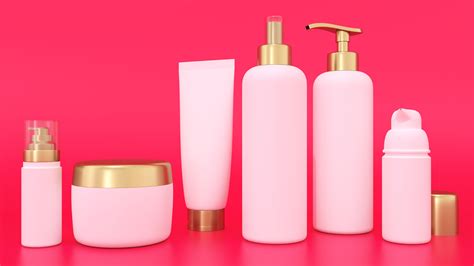 Mockup For Cosmetic Containers For Creams And Tonic Bottles Bottle And