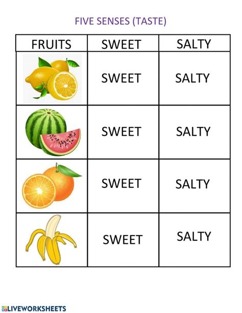 5 Senses Taste Worksheet Senses Preschool Five Senses Preschool Senses