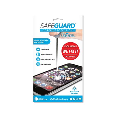 Liquipel Iphone 6 6s 7 8 Se Se2 And Se3 Safeguard Lite Screen