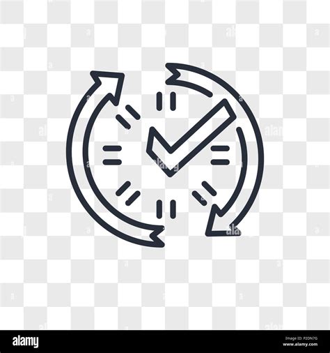 Real Time Data Vector Icon Isolated On Transparent Background Real
