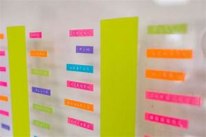 Neon Seating Chart All The Colours Hackney Warehouse Wedding With A