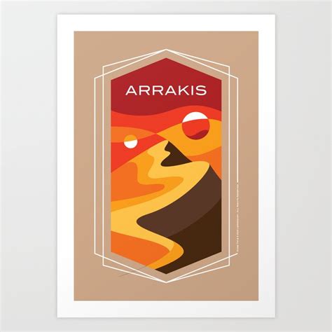 Abstract Arrakis Art Print By Thedustyshelves Society6