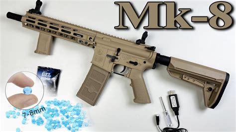 Unboxing Realistic Mk8 Gel Ball Blaster Assault Rifle Toy Gun Youtube