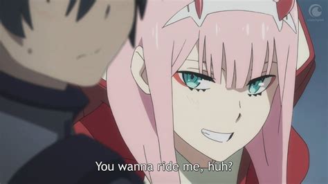 An Average Reaction To When Zero Two Asks If You Want To