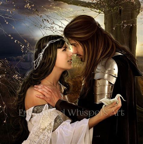 lovers parting large print medieval couple fantasy artwork couple in love wall decor