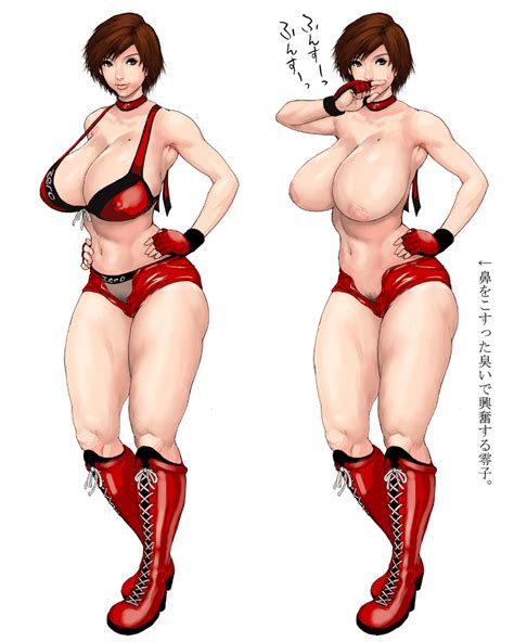 Akr Qpqpqp Hinomoto Reiko Konami Rumble Roses 1girl Bikini Boots Breasts Brown Eyes