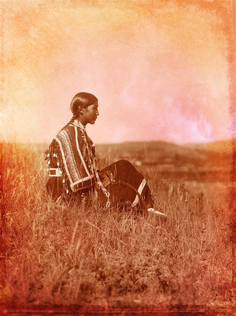 Native American Piegan Blackfeet Woman Photograph By Cat Whipple