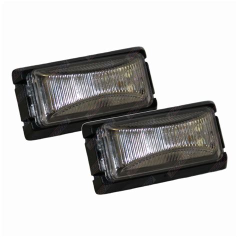 2 Amber Side Marker 2 Led Submersible Combination Trailer Tail Lights