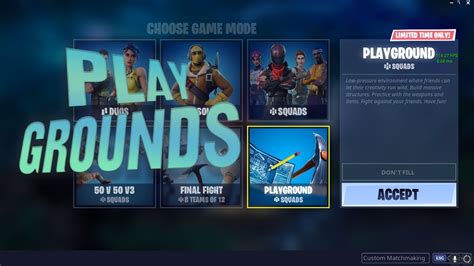 How To Play Playgrounds Game Mode In Fortnite Right Now Youtube
