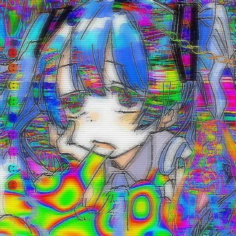 Miku Hatsune Icon ・・ Glitchcore Glitchcore Anime Hatsune Miku