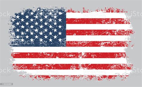 Download american flag background stock vectors. Grunge Old American Flag Vector Illustration Stock Illustration - Download Image Now - iStock