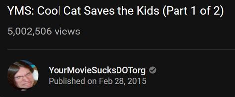 Yms Cool Cat Saves The Kids Just Hit 5000000 Views Ryms