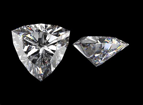 Trillion Cut Diamond All Sizes 3d Model Cgtrader