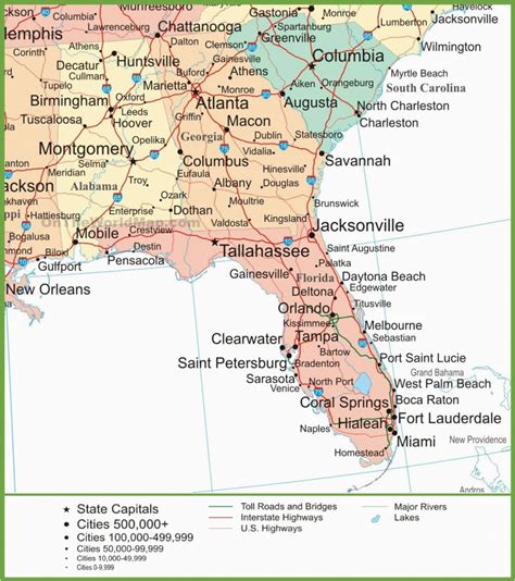 Florida National Scenic Trail About The Trail Road Map Of Florida