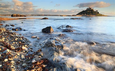 Wallpaper Sunlight Landscape Sunset Sea Bay Hill Rock Nature