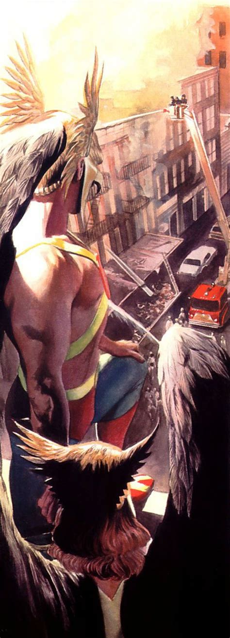 Hawkman And Hawkgirl By Alex Ross Alex Ross Hawkgirl Superhero Comic