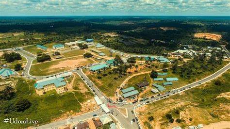 Drone Pictures Of 56km Road Network Of Akwa Ibom State University