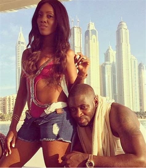 newly married tiwa savage flaunts sexy bod alongside husband tee billz