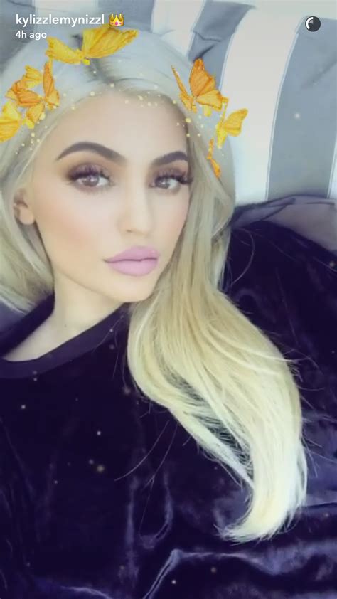 Kylie Wearing Newest Shade In Smile Kylie Cosmetics For The Smile