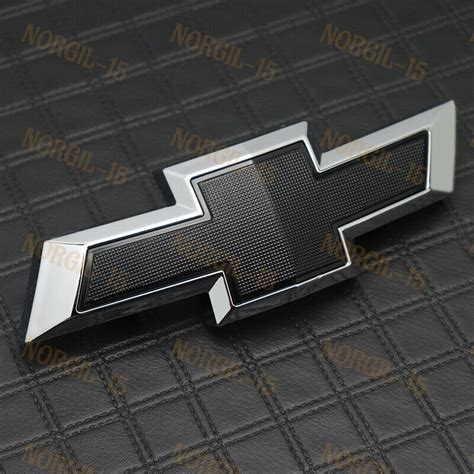 New Black Front Grille Emblem Badge Bowtie For 2014 2018 Chevy Etsy