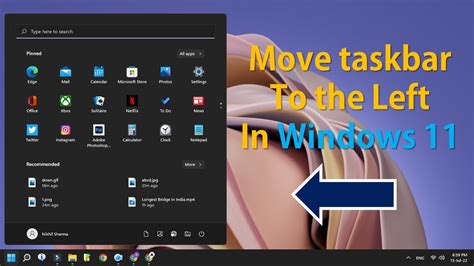 Windows 11 Move Taskbar From Center To The Left Youtube