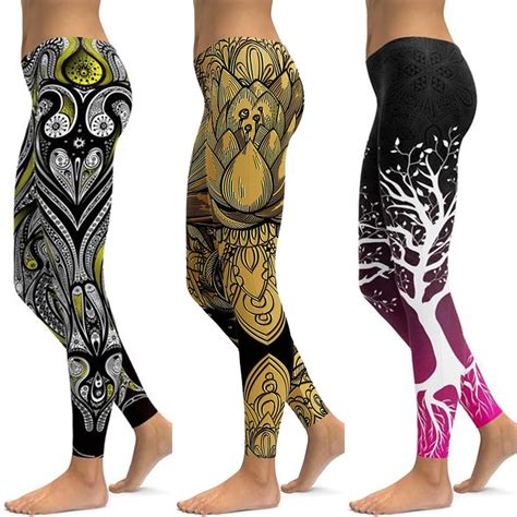 Li Fi Print Yoga Pants Women Unique Fitness Leggings Workout Sports