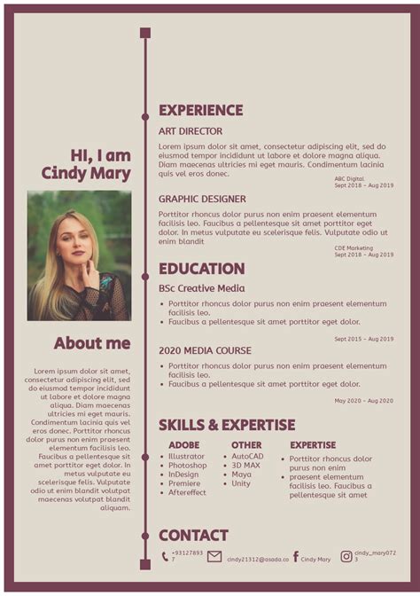 Girly Resume Resume Template Resume Design Template Resume