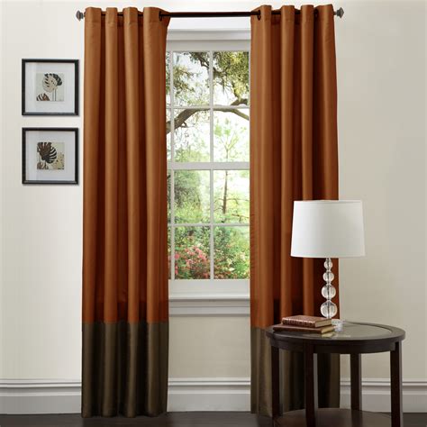 Hang beautiful curtains in your home. Lush Décor Prima Brown/Rust Window Curtains (Pair) 54" x ...