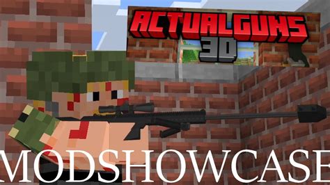 Actual Guns 3d Minecraft Mod Showcase Bedrockgun Mod Youtube