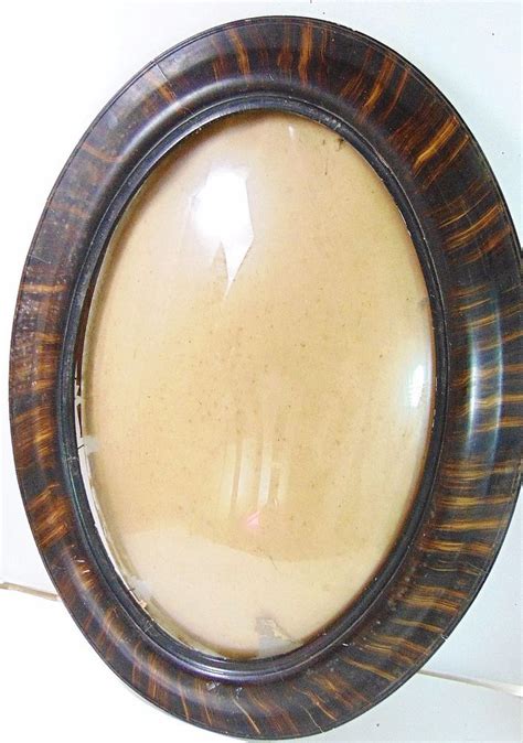 Oval Frame Wood Bubble Glass Convex Large 19x25 1900 Art Gesso Victorian Home As Ebay Bubble
