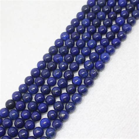 6mm Natural Lapis Lazuli Round Spacer Loose Beads Strand 15 In Beads
