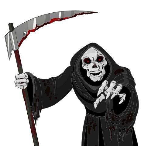 Scary Grim Reaper Png Vector Clipart 할로윈 공포 해골