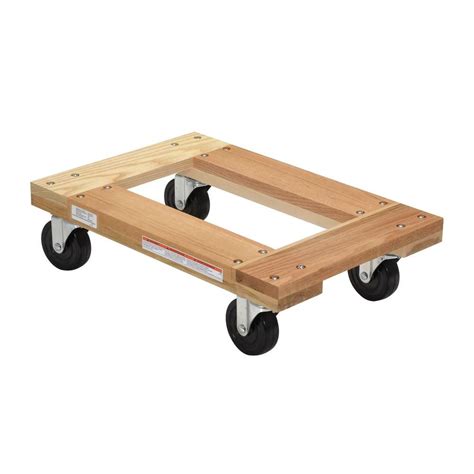 Well, 3 wheels are far more steady than 4. Vestil 1200 lbs. 16 in. x 24 in. Hardwood Dolly Open Deck-HDOF-1624-12-NM - The Home Depot ...