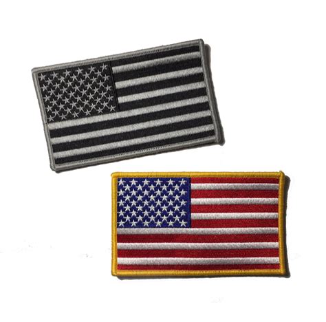 Large 5x3 Authentic Mil Spec Color Tactical Us Usa Flag Velcro Patch
