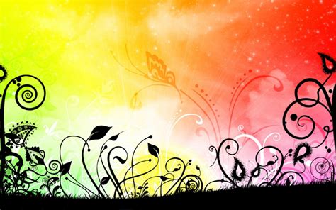 Rainbow Flowers Ppt Background Ppt Backgrounds Templates