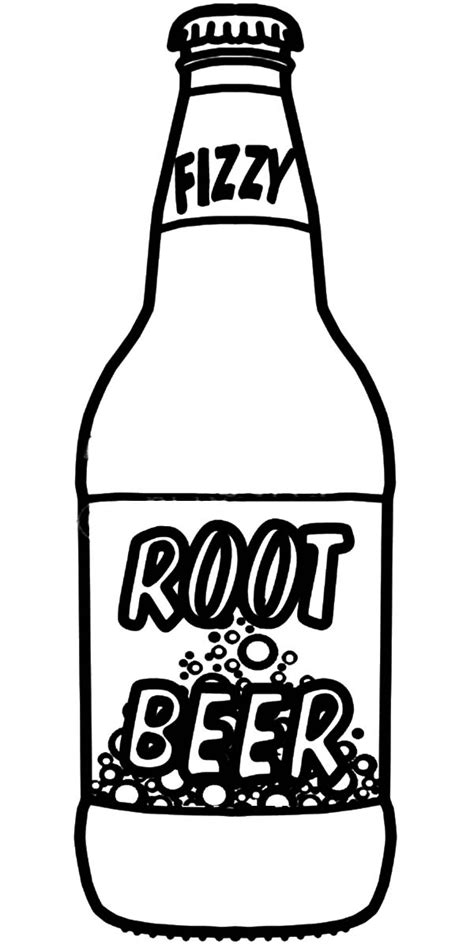 Root Beer Bottle Coloring Pages Best Place To Color Root Beer Floats