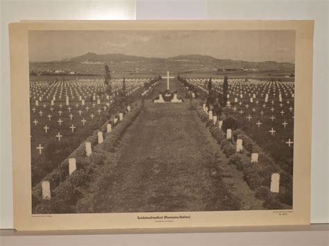 Deutscher Soldatenfriedhof Pomezia Italien Ua Folge Von Landung Operation Shingle Dachschindel