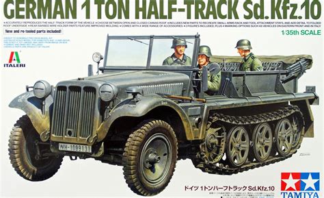 Tamiya 135 German 1 Ton Half Track Sdkfz10 Kit Ta 37016 Hobbies N