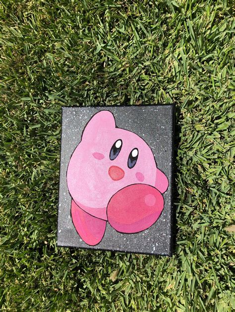 Kirby Space Canvas Painting Etsy