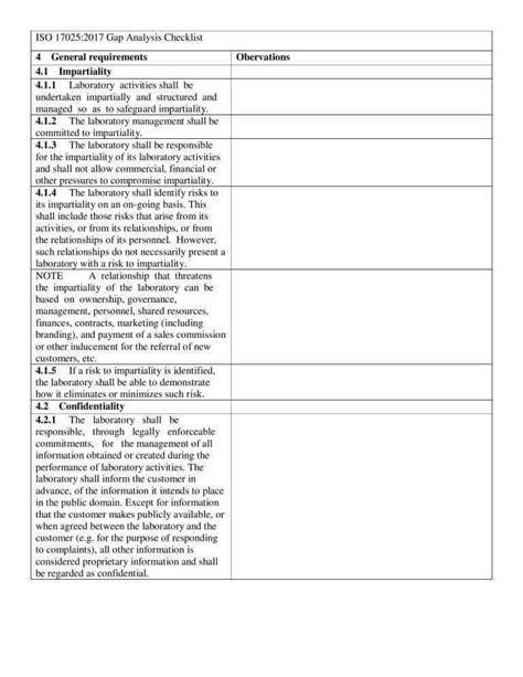 Iso Internal Auditor Checklist Tqs Inc