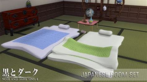 Japanese Room Set At Noir And Dark Sims Sims 4 Updates Sims Sims 4
