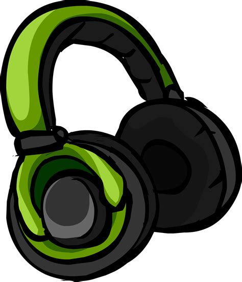 Image Green Headphones Iconpng Club Penguin Wiki The Free