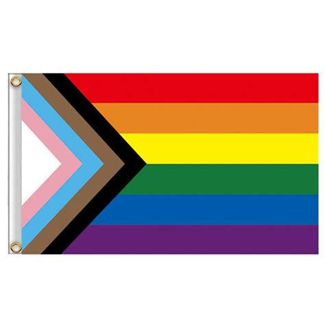 A pride flag typically refers to any flag that represents a segment or part of the lgbt community. Rainbow Flag Banner Durable UV Resistant Progress Pride ...