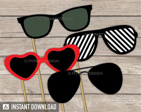 Sunglasses Template Printable