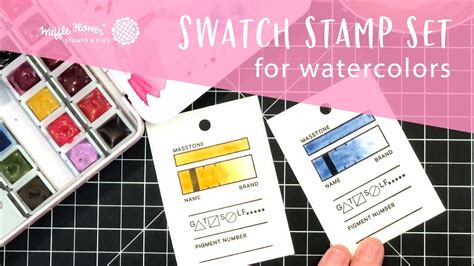 How To Use Swatch Stamp Set For Watercolors Youtube