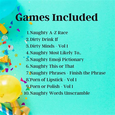 Adult Game Bundle Naughty Games Girls Night Out Stag Do Etsy Canada