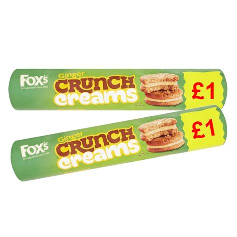 Foxs Ginger Crunch Creams 230g 2 For £1